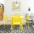 thumbnail image 3 of Novogratz Poolside Gossip, June Outdoor/Indoor Stacking Dining Chairs, 2-Pack, Yellow, 3 of 6