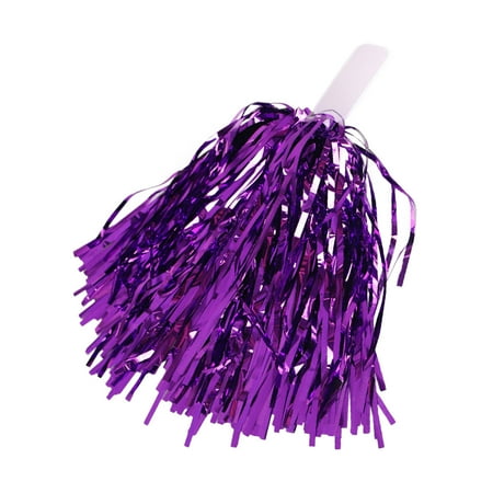

2PCS Cheerleading Handheld Color Flower Sports Activities Performance Cheering Supplies Fan Shaped High Density Color Strips Handle Design Off