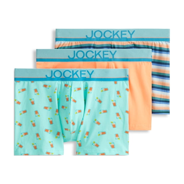 Jockey Men's True Style 4" Trunk - 3 Pack