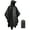 BLACK, variant on Poncho,Three-in-One Functionality Flat Ponchos Adult,High-Quality 210T Polyester with PU Coating Womens Rain Jacket With Hood,Lotus Leaf Effect Mens Rain Jacket