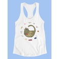 thumbnail image 3 of Sleeping Kitten Racerback Tank Women -June Erica Vess Designs, Female Large, 3 of 4