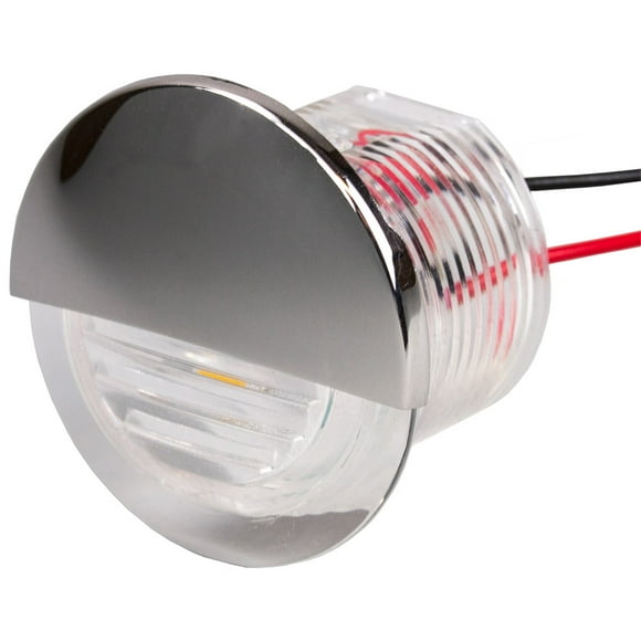 Luz de cortesía LED redonda de montaje empotrado Sea-Dog - Azul