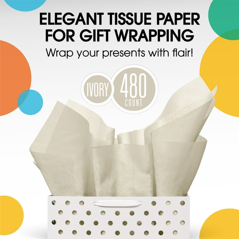 160pc Colored Large Tissue Paper for Gift Bags, 30 x 20 inch
