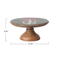 thumbnail image 4 of Creative Co-op Enameled Mango Wood Pedestal with Mushroom, 4 of 4
