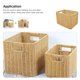 thumbnail image 5 of IFANLANDOR Cesta Tejida De Imitación Rattan Para Uso Doméstico Con Y Resistente, 5 of 6