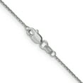 thumbnail image 2 of 14k White Gold .8mm Thick Diamond-Cut Cable Pendant Chain, 2 of 5