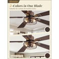thumbnail image 2 of Ventilador de techo Fanbulous 42" estilo rústico 2 unidades con luces, 2 of 8