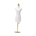thumbnail image 1 of Siruishop Mannequin Décoratif de Couture pour Poupée, Forme de Robe, Décoration pour Exposition, Bureau, Maison, m et Base Dorée, 1 of 8