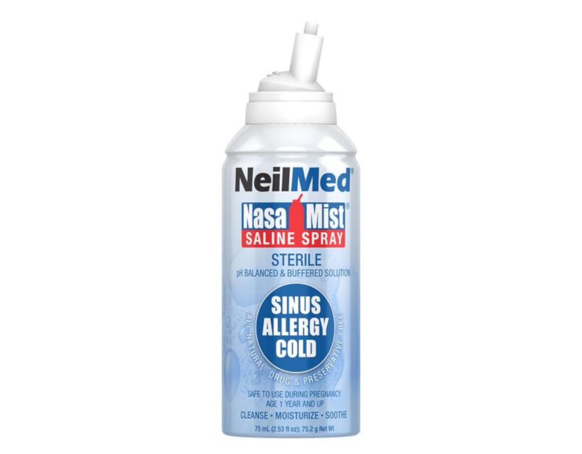 5 Pack - Nasamist Saline Spray Isotonic 75 ml Each
