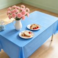 thumbnail image 6 of Disposable Solid Color Tablecloth 107.87x53.93 inch Rectangle Plastic Table Cover for Hotel Restaurant Home Birthday Party Dessert Table, 6 of 6