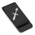 thumbnail image 1 of Stainless Steel Sagittarius Zodiac Sign (Centaur Archer) Classic Slim Money Clip Credit Card Holder, 1 of 2