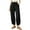 Black, variant on XuJwPNcy Womens Wide Leg Harem Pants Casual Loose Stretchy Waist Palazzo Trouser Solid Color Comfy Lounge Baggy Sweatpants with Pockets