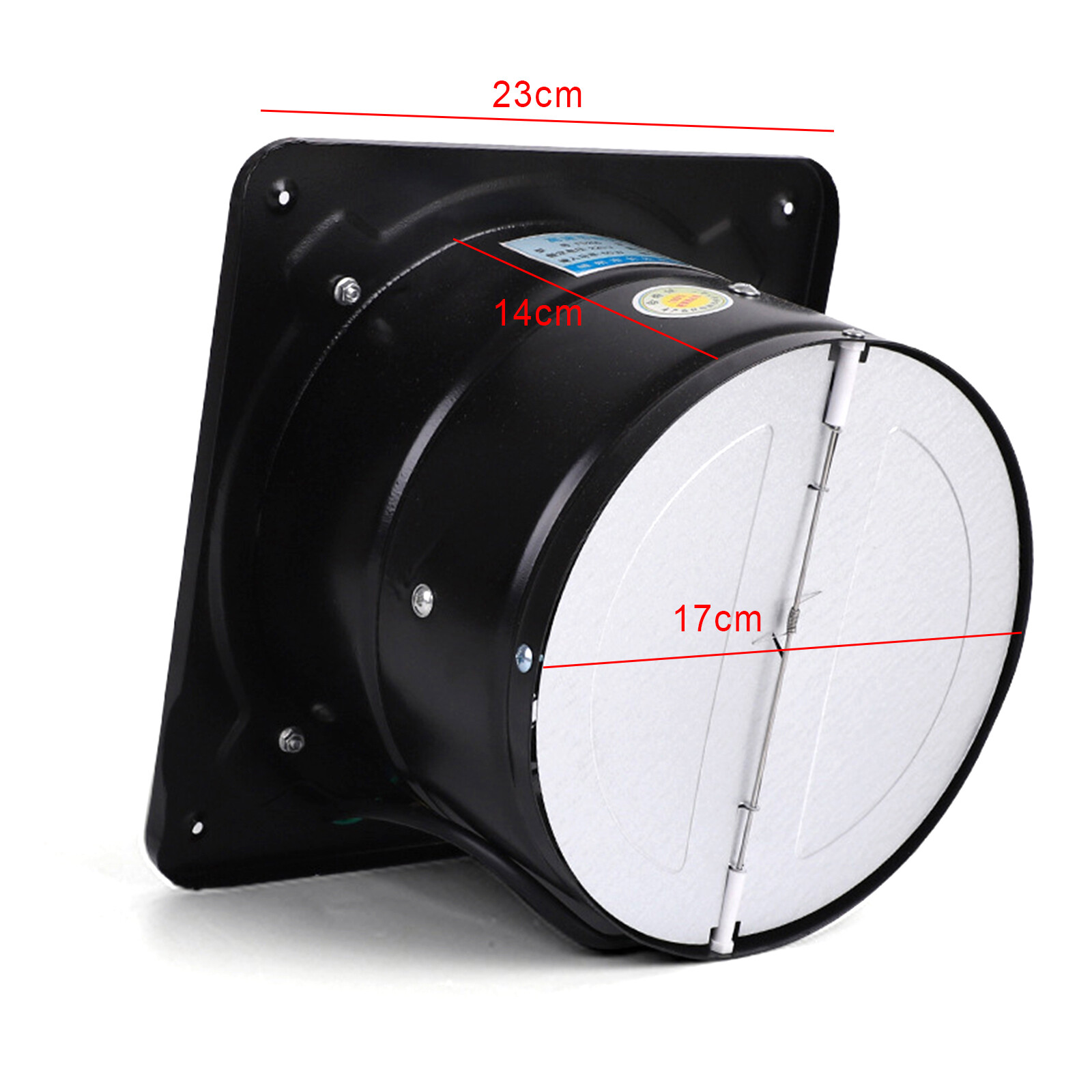 9" High-Power Exhaust Fan with 2600RPM Copper Motor – Wall or Window Mount Ventilation Fan for Kitchen, Bathroom, Workshop, 50W Quiet Industrial Air Extractor