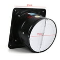 thumbnail image 5 of Wall Mounted Exhaust Fan 6 Inch – 50W High Speed 2600RPM Ventilation Fan with Pure Copper Motor, Low Noise 60-70dB, Compact Metal Housing for Bathroom, Kitchen, Garage, Workshop, 5 of 14
