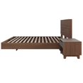 thumbnail image 3 of Nexera Milo 3-Piece Floating Platform Bedroom Set, Brown, Queen, 3 of 7