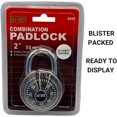 thumbnail image 4 of shiyou-NU-Set Lock | 2-Inch Laminated Steel Combination Padlock | Single Spin Dial Laminated Padlock for Door Security | Home Improvement & Door Hardware (Black), 4 of 4