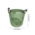thumbnail image 2 of Large Stackable Plastic Laundry Basket with Handles for Wet and Dry Clothes Storage, Humidity-Resistant Bathroom Organizer, Household Utility Bin, 2 of 5