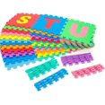 thumbnail image 4 of Little fun times Alphabet Play Mat for Baby Large 60 Pieces 12inch. Total 71.5x71.5 inch 36 Interlocking Floor Puzzle EVA Tiles Playmat for Toddler and Kids Letters and Numbers with Edges., 4 of 9