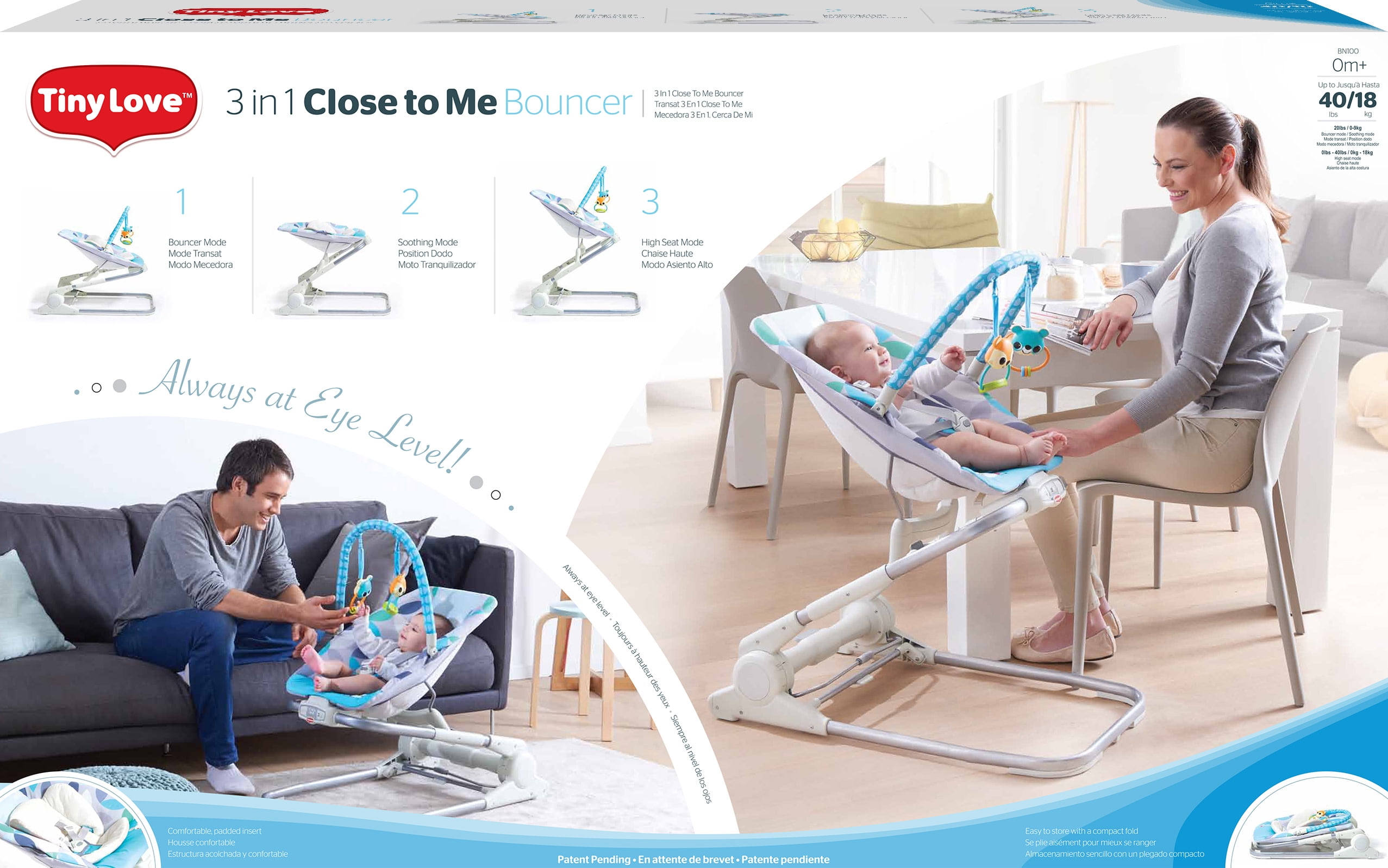 tiny love 3 in 1 close to me bouncer review