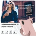 thumbnail image 3 of Étui IPhone TP Max, silicone Liquide Doux, Caoutchouc Ultra-Fin, Protection Complète du Corps (Rose), 3 of 5
