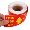 thumbnail image 2 of KAKOWELY caution stickers 2 Rolls Fragile Stickers Handle with Care This Side up Permanent Adhesive Fragile Stickers for Shipping Moving Glass Fragile Labels 300 Per Roll, 2 of 4