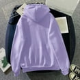 thumbnail image 3 of Vedolay Casual Tops for Women Hoodies for Women Fall Fashion Long Sleeve Pullover Casual Oversized Sweatshirt,Purple XXL, 3 of 4