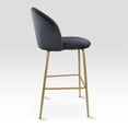 thumbnail image 3 of Sillas Altas Zurich Mirel Banco Desayunador Tapizado con Asiento Suave 2 Piezas Gris, 3 of 6