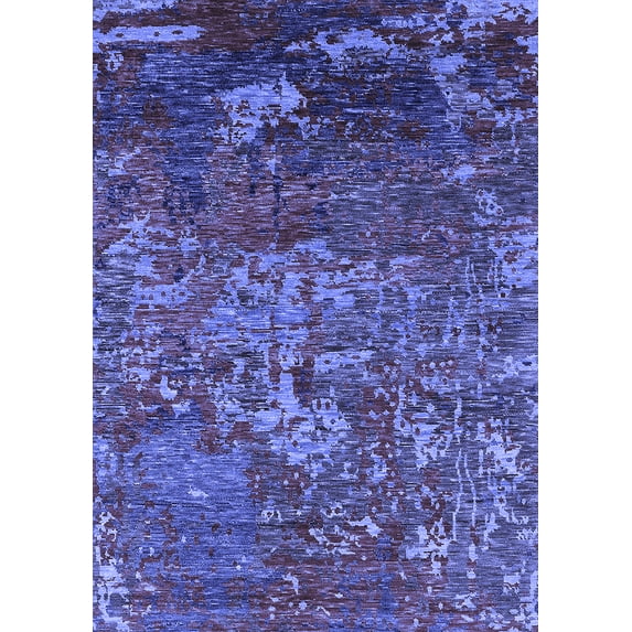 Ahgly Company Indoor Rectangle Oriental Blue Industrial Area Rugs, 4' x 6'