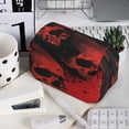 thumbnail image 7 of Sikiie Red And Black Abstract Skull Print Flip Double-layer Pencil Case, All-purpose Stationery Bag for Study and Office, Zipper Design, Unisex, 7 of 7