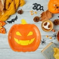 thumbnail image 6 of ZToonmas Halloween Paper Plates Halloween Party Supplies, 10Pcs Pumpkins Paper Plates, Microwave-Safe, Perfect for Parties & Decorations 7Inch, 6 of 7