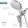 thumbnail image 5 of Moen 220C2 Eight-Function Rainshower + Handheld Shower Head, Chrome, 5 of 7