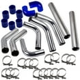 thumbnail image 3 of Universal 8x 2.5 inch Aluminum Pipe Turbo Intercooler Piping Kit Blue Coupler Hardware, 3 of 6
