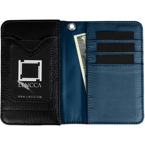 LENCCA Kymira II Women's Universal Protection Wallet Case with Wristlet Strap, Fits Phones up to 5"