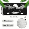 thumbnail image 2 of 1 Pcs 2D Flat License Plate Covers & Frames, Mountain Deer For Decorative Front, Waterproof For Decoration Aluminum License Plate Covers & Frames Cover For Men Women, 12" X 6", 2 of 7