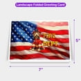 thumbnail image 5 of Firefighter Goldendoodle Hero Rescue Fire Dept Fireman USA Flag 7x5in Folded Greeting Card Doodle Dog Lover Gifts Idea Single Note Card with Envelope - 02026, 5 of 5