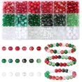 thumbnail image 1 of Perlas navideñas de cristal Craft Beads DUQGUHO de 8 mm, 360 unidades, 1 of 6