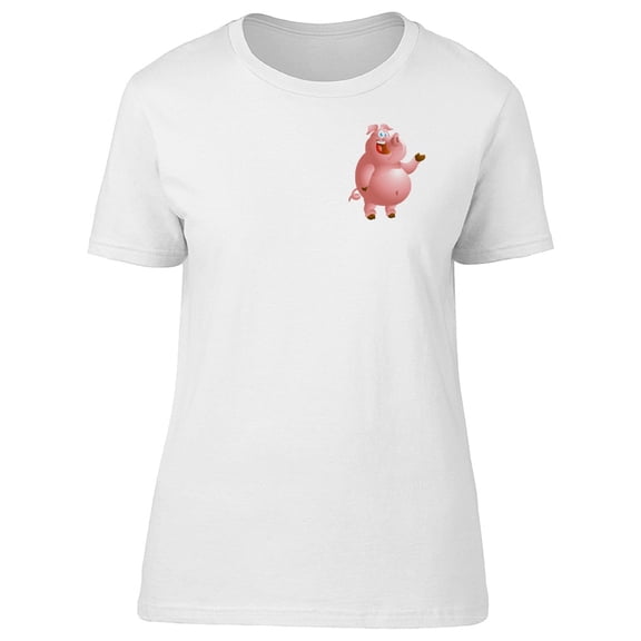 Cool Pig Presenting Tee Women's -Image by Shutterstock