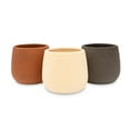 thumbnail image 1 of Weddingstar Small Decorative Indoor Ceramic Planters - Neutrals - Set of 3, 1 of 3