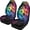 Colorful Soccer, variant on POLERO Non-Slip Front Seat Cover for Truck, High Back Protection For All Seasons Car Front Seat Covers Polyester 2 Pack, US Sea Turtle