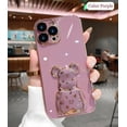 thumbnail image 1 of Funda de teléfono con soporte chapado de lujo para iPhone 14, 13, 12, 11 Pro, 14Pro, 13Pro, Max, X, XR, XS, X, S Max, 8, 7 Plus, SE, 2020, 2022 Fivean unisex, 1 of 2