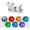 Multicolored, variant on 4 count USB Ambient Light, USB Night Light, Flashing Rainbow Ambient Light,LED Night Lamp Atmosphere Decorations for Ceiling, Bedroom, Party
