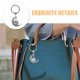 thumbnail image 3 of unbranded Accesorio Llavero Solar Y Lunar Plateado Estilo Retro Para Llaves Y De, 3 of 8