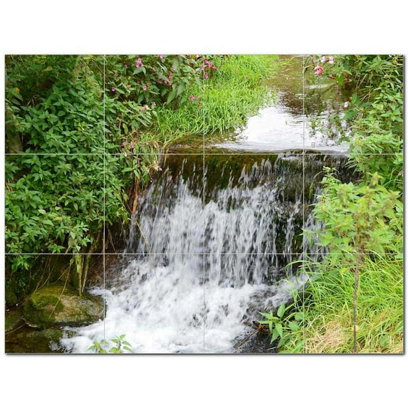 Waterfalls Ceramic Tile Mural Kitchen Backsplash Bathroom Shower 401884-XL43