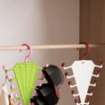 thumbnail image 4 of Umbrella Shaped Closet Hanger Organizer, Multi Prong Wardrobe Storage Hanger, V-Type Multi Hook Clothes Rack, Flexible Hanging Sturdy Plastic Hanger, Multifunctional Storage Hanger 1Pcs, 4 of 6