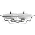 thumbnail image 6 of Galashield Chafing Dish Buffet Set Warming Tray with Lids Stainless Steel with 2 Oven Safe Glass Dishes Buffet Servers (1.5-Quart Each Tray), 6 of 8