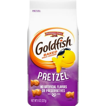 Pack of 2 Goldfish Pretzel Crackers, Snack Crackers, 8 oz Bag
