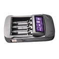 thumbnail image 4 of WHAMVOX 1Pcs Black Battery Charger With Usb Charging And Lcd Display For Home And Travel, 4 of 8