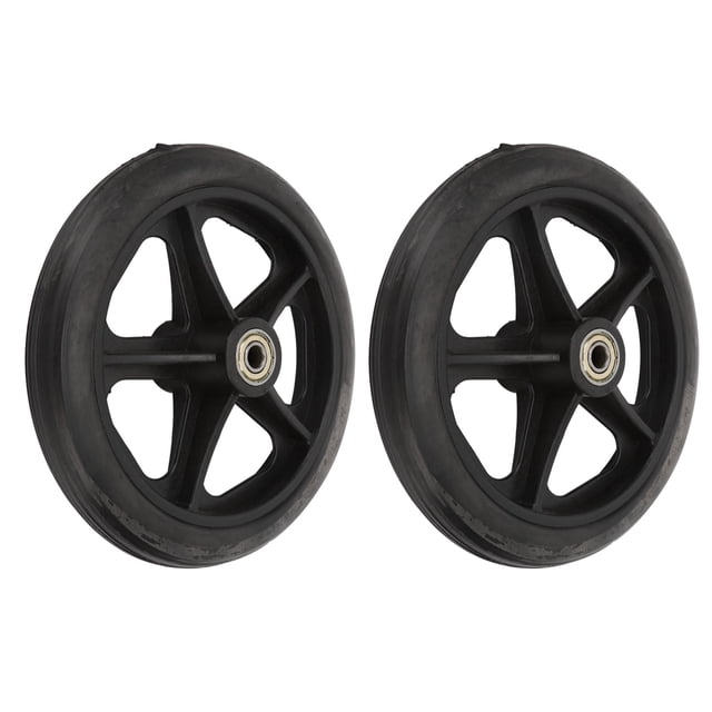 Roue avant de Fauteuil Roulant, Roulement Sûr et Solide 2 Pcs Roue de Fauteuil Roulant pour Usage Quotidien pour Personnes Âgées