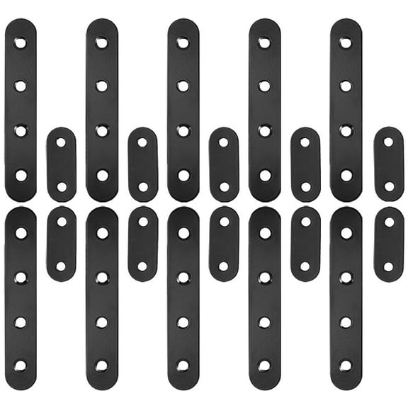 Mending Plates for Wood Straight Angle Brackets Furniture Hardware Metal Stainless Steel 20 Pcs