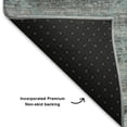 thumbnail image 5 of Addison Rugs Mayfield Premium Machine Washable Transitional Gradient Teal Rectangle Rug, 10' X 14' Machine Washable Transitional Gradient Teal Oversized Sherpa Throw Blanket, 5 of 6